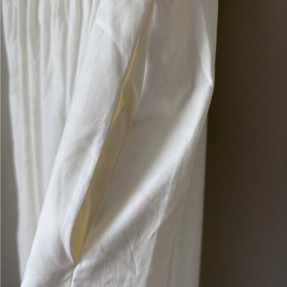 NEW Reformation Lissa Cotton Midi Dress White Ivory Removable Strap | US 0 UK 4 - Picture 12 of 15